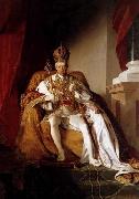 Friedrich von Amerling Emperor Franz I of Austria in his Coronation Robes France oil painting artist